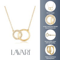 Interlocking Cirlces Pendant in