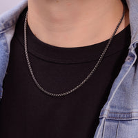 Thin Chain in Antique Finish Stainless Steel