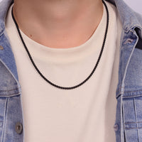 Thin Chain in Black Ion Plated Stainless Steel