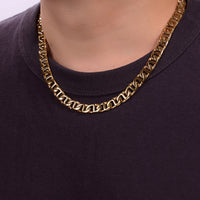 Men's 10MM Mariner Chain Necklace in Stainless Steel