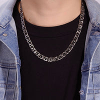 Men's 10MM Mariner Chain Necklace in Stainless Steel