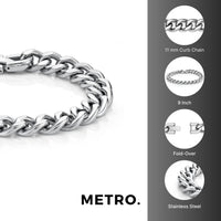 Thick Bracelet in Stainless Steel