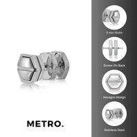 Mano Stud Earring in Stainless Steel