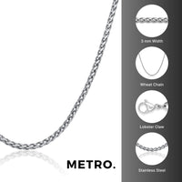 Thin Chain in Steel High Polish Stainless Steel