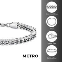Thick Bracelet in Stainless Steel