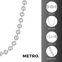 Stainless Steel Replacement Ball Chain, 20-30 inch