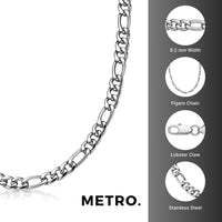 Bold Chain in Steel High Polish Stainless Steel