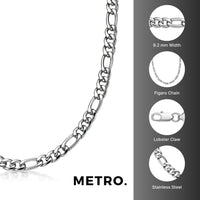 Bold Chain in Steel High Polish Stainless Steel