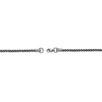 Engraved Scroll Cross Pendant in Antique Finish Stainless Steel