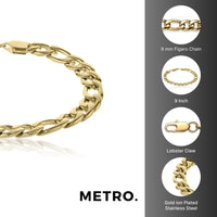 Bold Bracelet in Gold Ion Plated Stainless Steel