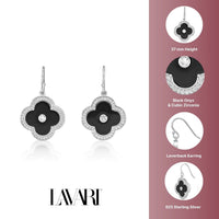 Flora Halo Flower Hook Earrings