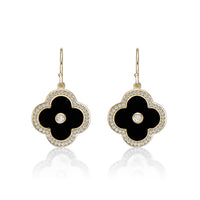 Flora Halo Flower Hook Earrings