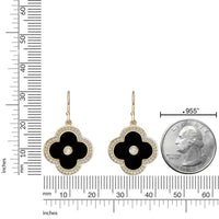 Flora Halo Flower Hook Earrings