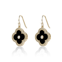 Flora Halo Flower Hook Earrings