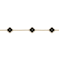 Flora Halo Three-Station Flower Bracelet