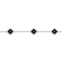Flora Halo Three-Station Flower Bracelet