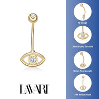Evil Eye Belly Ring - 16G