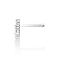 20 G (0.8 mm) Lab Grown Diamond Straight-Stud Nose Ring in 14K Gold