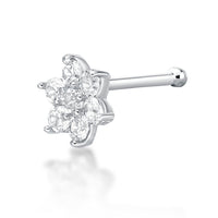 20 G (0.8 mm) Lab Grown Diamond Straight-Stud Nose Ring in 14K Gold