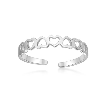 Adjustable Heart Toe Ring