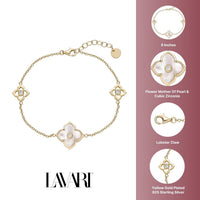 Flora Classic Triple Flower Station Bracelet