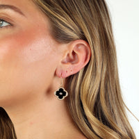 Flora Halo Flower Hook Earrings