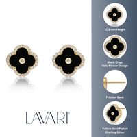 Flora Halo Flower Stud Earrings