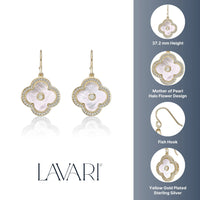 Flora Halo Flower Hook Earrings