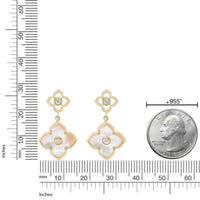Flora Classic Double Flower Drop Earrings