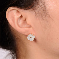 Flora Halo Flower Stud Earrings
