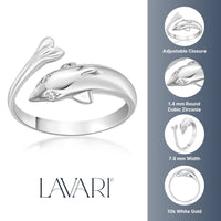 Dolphin Adjustable Toe Ring