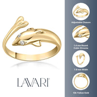 Dolphin Adjustable Toe Ring