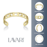 XO Adjustable Toe Ring