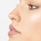 14K Ball Curved Nose Ring - 20G