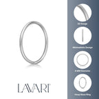 14K Nose Hoop - 20G