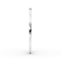 14K Ribbed Nose Hoop - 20G