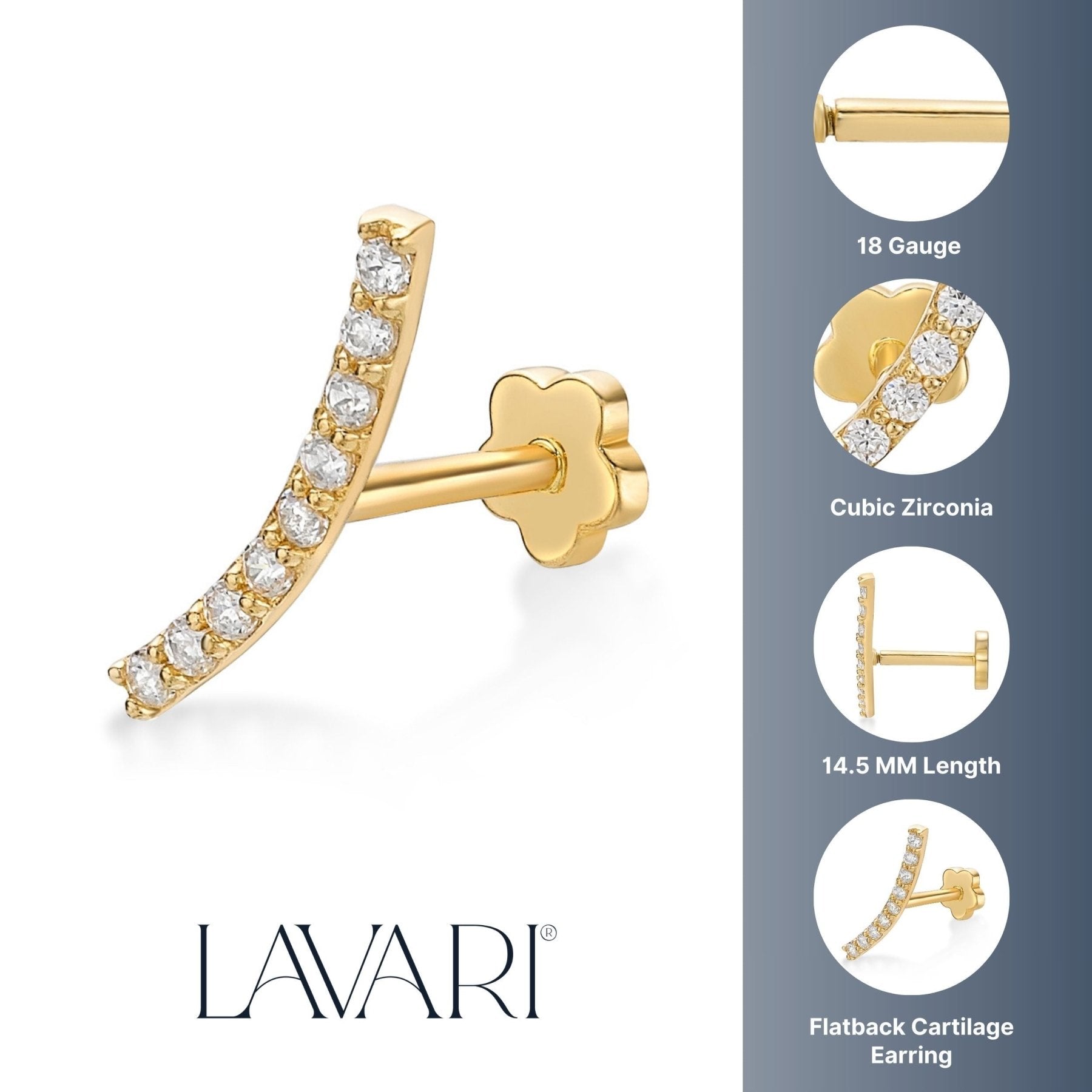 Curve Cartilage Earring