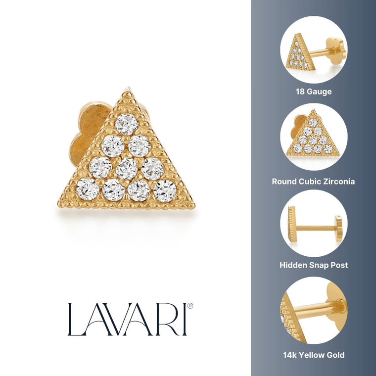 Triangle Cartilage Earring