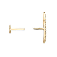 Cubic Zirconia Wave Cartilage Earring