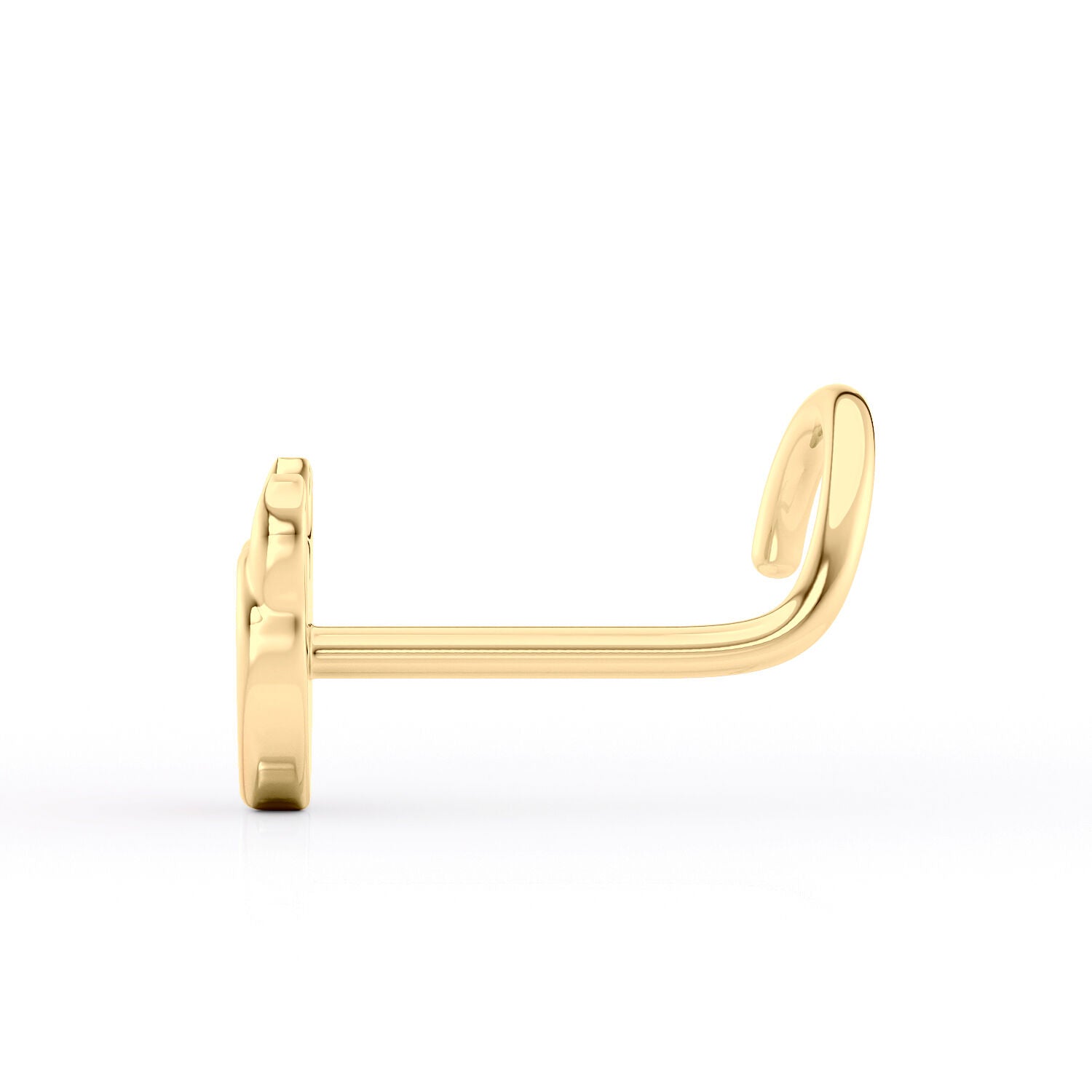 14K Devil Heart Nose Ring - 20G