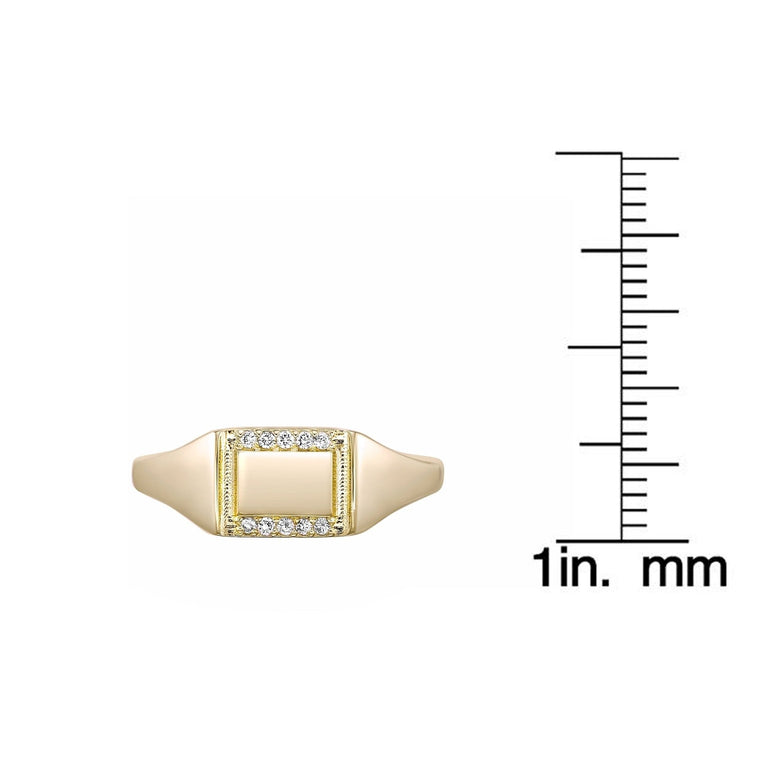 Rectangle Signet Ring