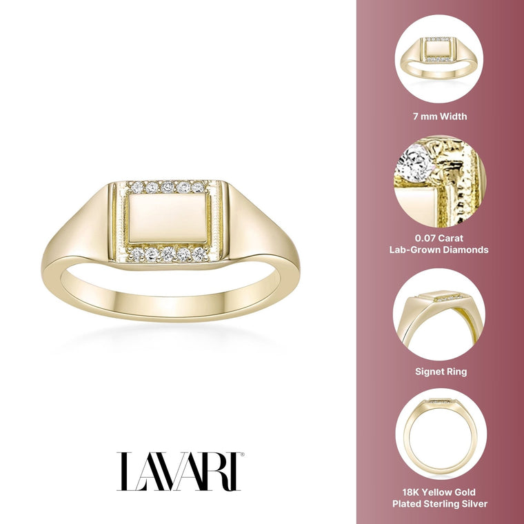 Rectangle Signet Ring