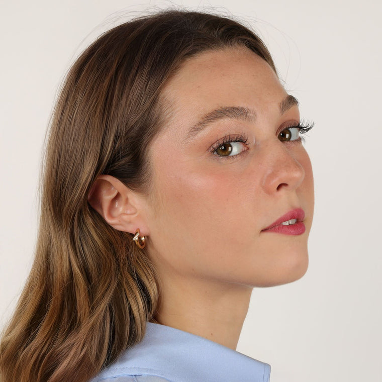 Slash Hoop Earrings
