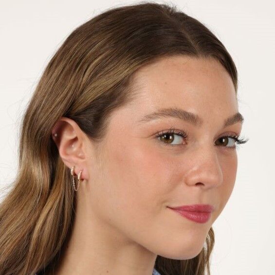 Chain Double Huggie Earring