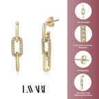 Large Dangle Chain Earrings