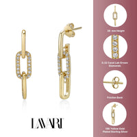Large Dangle Chain Earrings