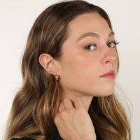 Raindrop Hoop Earrings