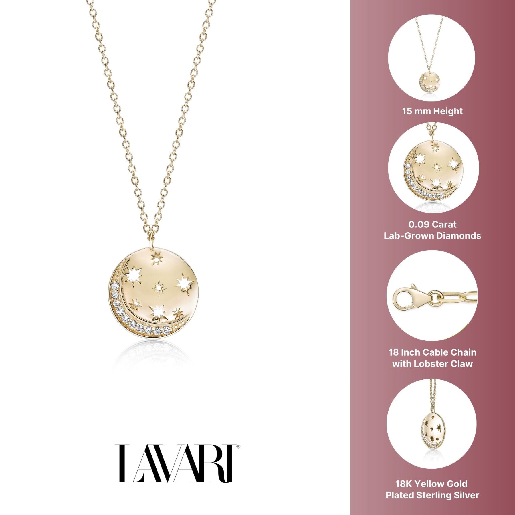 Astrological Circle Pendant Necklace