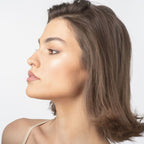 14K Gold Screw Diamond Nose Ring - 22G