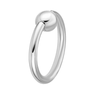 14K Gold Diamond Nose Hoop - 22G